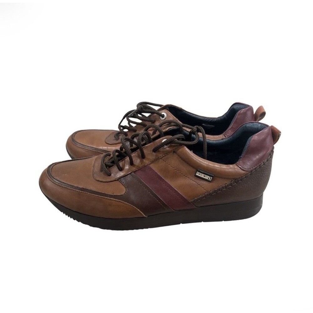 Pikolinos Palermo Men's US 12 EU 46 Leather Shoes Sneakers Olmo Brown